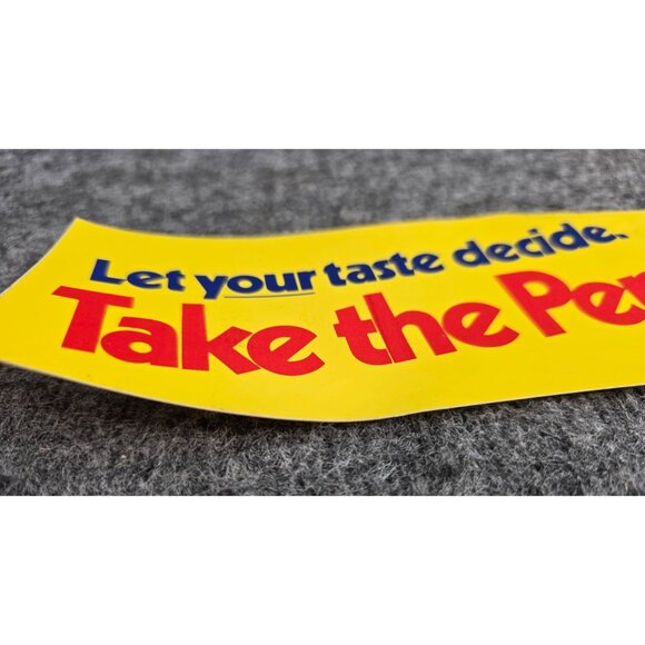 Vintage 1970s “Take The Pepsi Challenge!” Promotional Sticker Retro Soda Ad - Picture 3 of 5